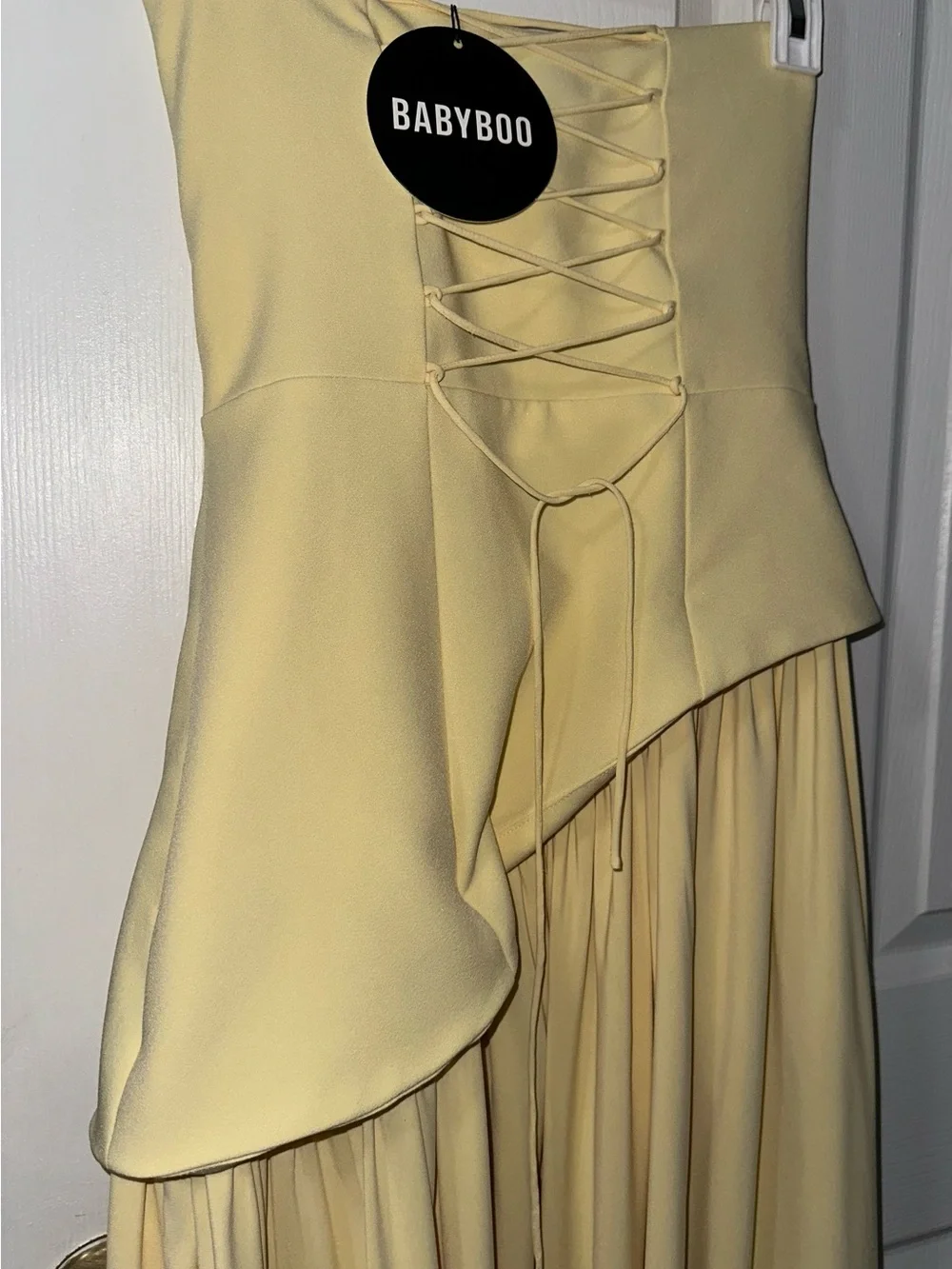 Babyboo Maliyah maxi dress -Lemon - Picture 6 of 6